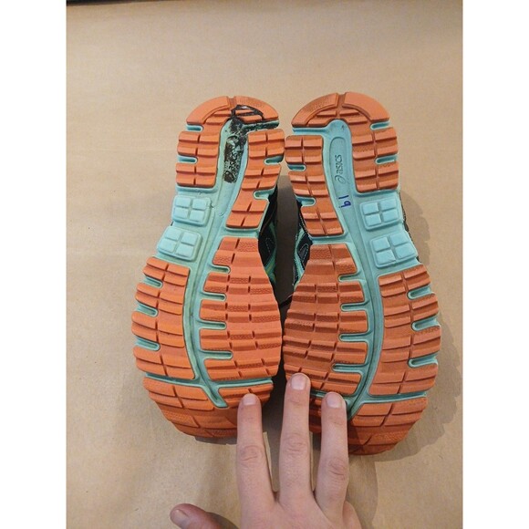 Asics Womens 9 Sneakers Gel Scram 2 Multicolor Lace Up Running Shoe Padded - Picture 7 of 8